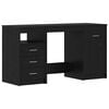 vidaXL Schreibtisch 2 Stk. Schwarz Eichen-Optik 140 x 50 x 76 cm