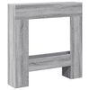 vidaXL Kaminumrandung Grau Sonoma 81x18x82 cm Holzwerkstoff