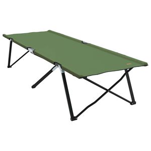 vidaXL Klapp Schlafbett f&uuml;rs Camping Gr&uuml;n 206 x 76 x 74 cm
