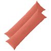 vidaXL Kissenbezug 2 pcs HEERLEN Rot-Orange 40 x 145 cm Cord