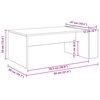 vidaXL Couchtisch Artisan-Eiche 95 x 50 x 34 cm Holzwerkstoff