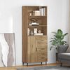 vidaXL Highboard mit Schubladen Artisan-Eiche 69,5 x 34 x 180 cm