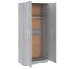vidaXL Kleiderschrank Grau Sonoma 90x52x200 cm Holzwerkstoff