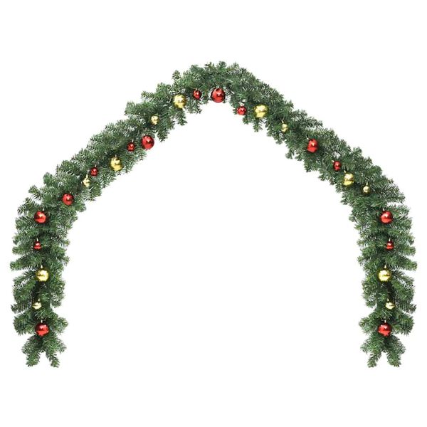 vidaXL Weihnachtsgirlande mit 600 LEDs 2 pcs Grün PVC