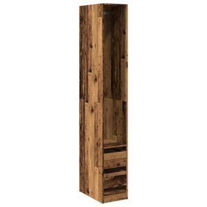 vidaXL Kleiderschrank Altholz-Optik 30x50x200 cm Holzwerkstoff