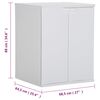 vidaXL Waschmaschinenschrank Wei&szlig; 68,5x64,5x88 cm PVC