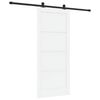 vidaXL Schiebet&uuml;r ORKDAL 86 x 198,5 cm Holzwerkstoff Wei&szlig; und Schwarz