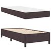 vidaXL Boxspringbett Dunkelbraun 80 x 200 cm Stoff