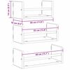 vidaXL Wandregal-Set mit Regal 3 pcs Altholz 40x16x14cm Holzwerkstoff