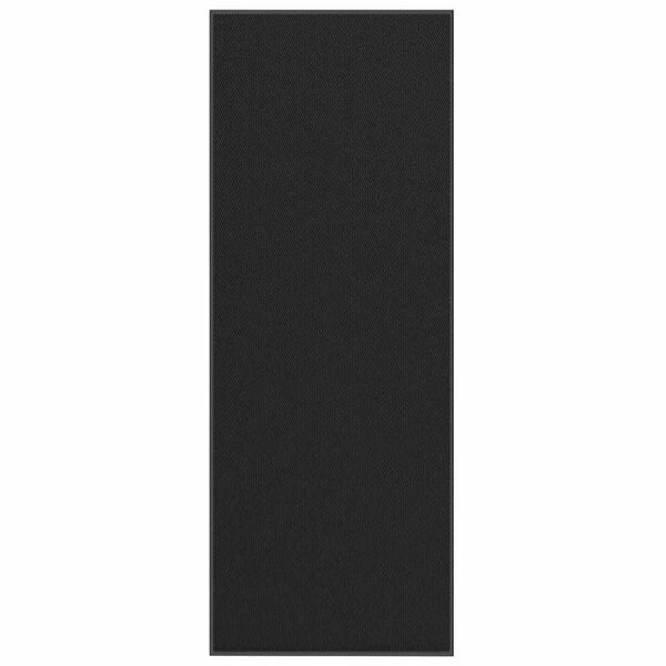 vidaXL Fußmatte Schwarz 115x300 cm