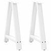 vidaXL Esstischbeine A-Form 2 Stk. Wei&szlig; 60x(72-73) cm Stahl