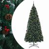 vidaXL K&uuml;nstlicher Weihnachtsbaum mit Klappsystem und Weihnachtskugeln