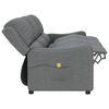 vidaXL 3-Sitzer Massagesessel Hellgrau Stoff