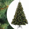 vidaXL K&uuml;nstlicher klappbarer Weihnachtsbaum 240 cm 300 LEDs