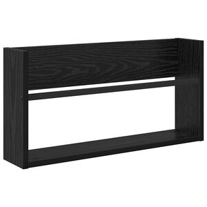 vidaXL Magazinregal Schwarz Eichen-Optik 60 x 12 x 30 cm Holzwerkstoff