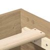 vidaXL Bettgestell ohne Matratze Artisan-Eiche 140x190cm Holzwerkstoff