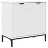 vidaXL Badezimmer Waschbecken Schrank mit T&uuml;r Wei&szlig; 60,5 x 33,5 x 61 cm