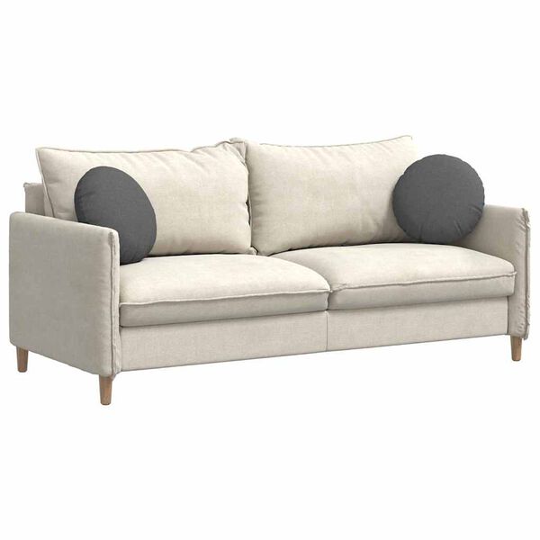 vidaXL Sitzkissen 2 pcs Dunkelgrau Ø40 x 13 cm Stoff