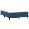 vidaXL Boxspringbett ohne Matratze Dunkelblau 140x220 cm Samt