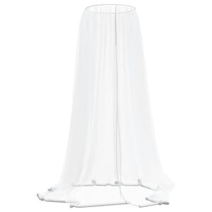vidaXL Moskitonetz f&uuml;r Sonnenschirm 220 Mesh Wei&szlig; &Phi;330x250 cm