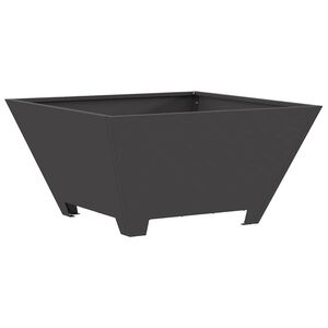 vidaXL Feuerstelle Schwarz 60 x 60 x 30 cm Stahl