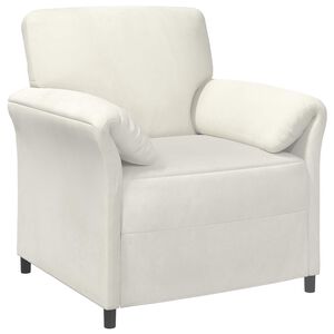 vidaXL 1-Sitzer Sofa Creme 88 x 83 x 95 cm Samt