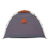 vidaXL Kuppel-Campingzelt 4 Personen Grau und Orange Quick Release