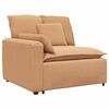 vidaXL Modulares Sofa Endmodul mit Armlehne Kissen Beige 100 cm
