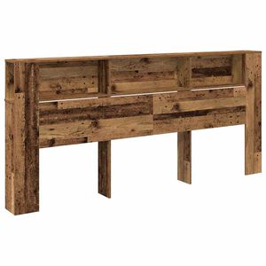 vidaXL Kopfteil Schrank Altholz 220 x 18,5 x 104,5 cm Holzwerkstoff