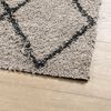 vidaXL Shaggy-Teppich PAMPLONA Hochflor Beige & Anthrazit 100x200 cm