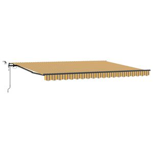 vidaXL Ausziehbare Markise Mehrfarbig 450 x 350 cm Polyester