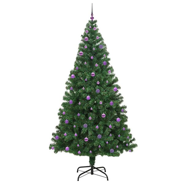 vidaXL K&uuml;nstlicher Weihnachtsbaum mit 300 LEDs mit St&auml;nder Gr&uuml;n 240 cm