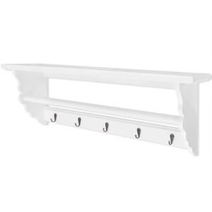 vidaXL Garderobe MDF Wei&szlig; Barocker Stil