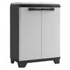 Keter Recyclingschrank Split Premium Grau und Schwarz 92 cm