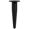 vidaXL M&ouml;belbeine 2 pcs Schwarz &Oslash; 40 x 98 mm Eisen
