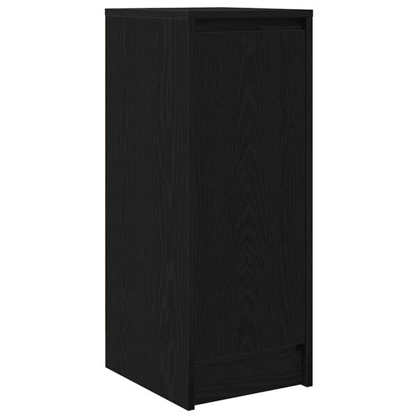 vidaXL Sideboard Schwarz Eichen-Optik 29,5x34x76 cm Holzwerkstoff