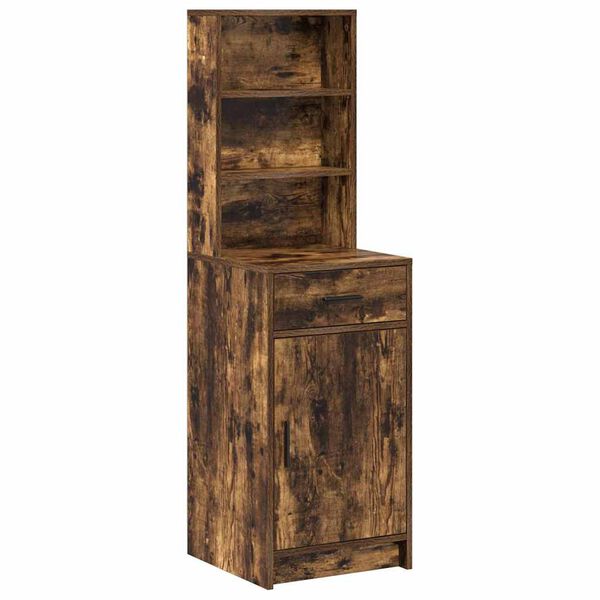 vidaXL Highboard Ger&auml;ucherte Eiche 40 x 40,5 x 135 cm Holzwerkstoff