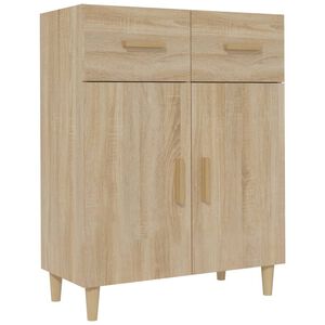 vidaXL Sideboard Sonoma-Eiche 69,5x34x89 cm Holzwerkstoff