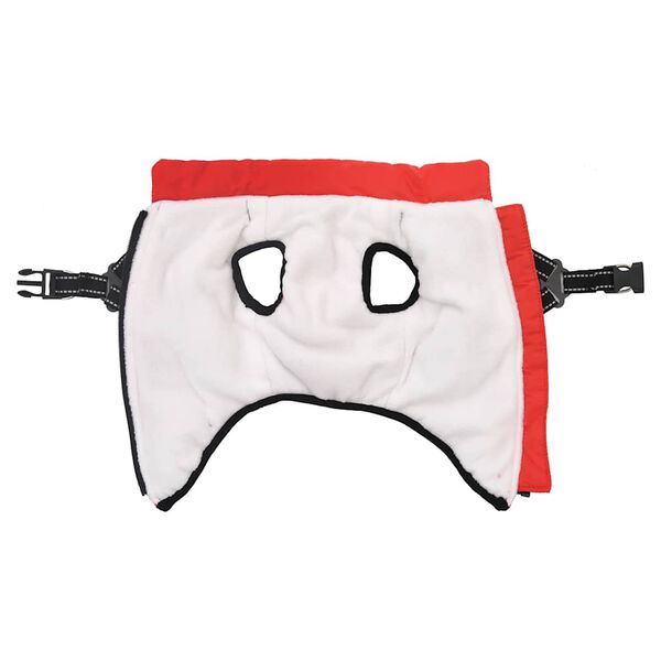 vidaXL Hundemantel mit Geschirr Wasserdicht Reflektierend Rot L32