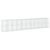 vidaXL Gabione mit Deckel 1050x100x200 cm Verzinktes Eisen