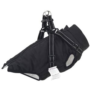 vidaXL Hundemantel Schwarz L24 Fleece und Polyester