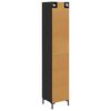 vidaXL Highboard Schwarz Eichen-Optik 34,5 x 34 x 180 cm Holzwerkstoff