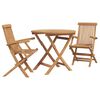 vidaXL Garten Essgruppe 3 pcs Braun Massivholz Akazie