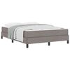 vidaXL Boxspringbett mit Matratze Taupe 160 x 200 cm Stoff