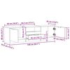 vidaXL TV-Schrank Artisan-Eiche 140 x 35 x 40 cm Holzwerkstoff