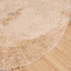 vidaXL Teppich Shaggy Hochflor NAVARRA Beige 100x100 cm Polyester