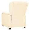 vidaXL Aufstehsessel Creme Kunstleder