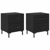 vidaXL Nachttisch 2 stk. Schwarz Eichen-Optik 40 x 35 x 47,5 cm