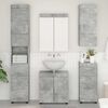 vidaXL Badezimmer-Wandschrank TULUM Beton Grau 37 x 24,5 x 86 cm