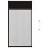vidaXL Insektenschutz-Plissee f&uuml;r Fenster Aluminium Braun 80x160 cm